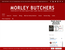 Tablet Screenshot of morleybutchers.co.uk